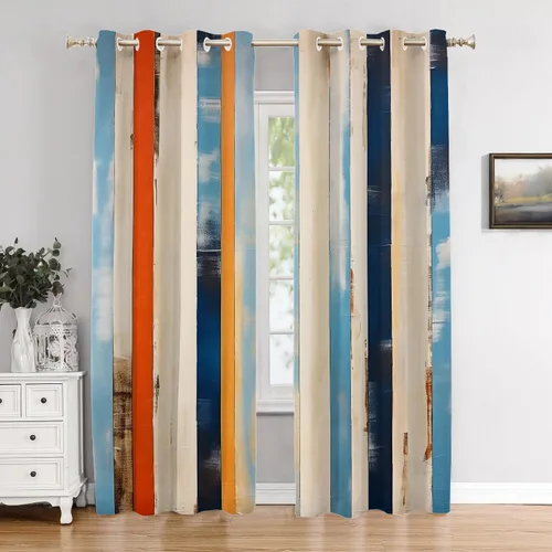 Miniatura 60 de Cortinas opacas de poliéster multicapa para cafetería, con diseño de diamantes, 2 unidades, 26 x 24 pulgadas