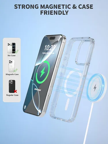 Miniatura 4 de Cargador inalámbrico magnético de 10 pies de carga rápida Apple Mag-Safe Cargador magnético para iPhone 17Pro Max/16 Pro Max/16Pro/16/iPhone 15Pro