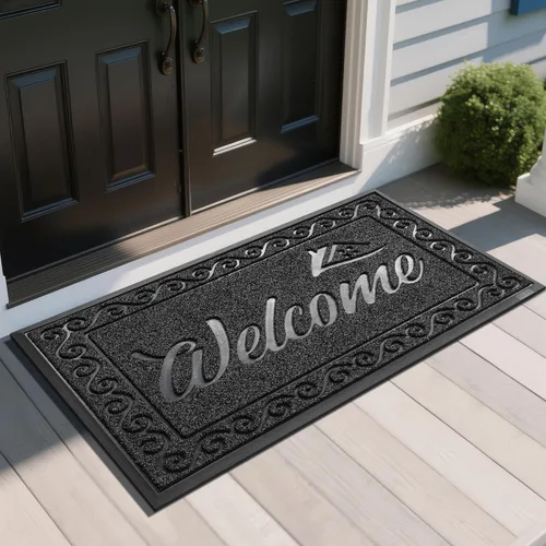 Miniatura 40 de Yimobra Tapete de Bienvenida, Tapetes de Puerta Resistentes y Duraderos para Entrada del Hogar Exterior Interior, Tapete Delantero para Patio
