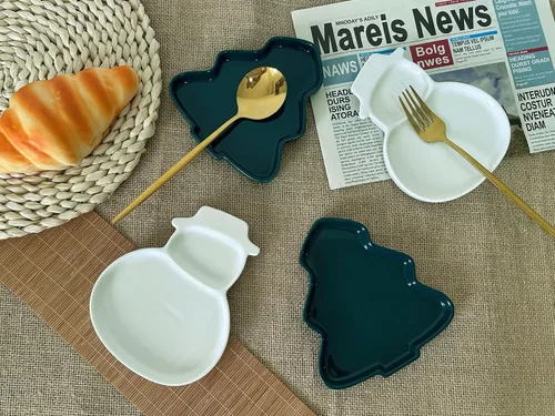Miniatura 4 de Soporte grande y bonito de cerámica para estufa, árbol de Navidad, soporte para cuchara y soporte para encimera de cocina, estufa y soporte