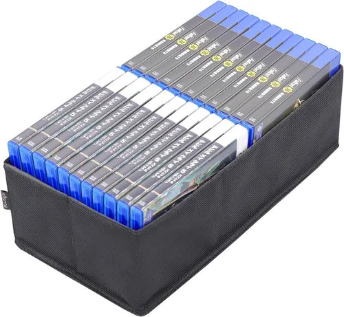 Miniatura 4 de sisma Estuche de almacenamiento de videojuegos compatible con Xbox PS5 PS4, soporte para discos de juego, organizador de almacenamiento para el hogar