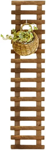 Miniatura 19 de Soporte de madera para flores, para colgar en la pared, para plantas, escalada, para interior, salón, balcón, tres tamaños Azul