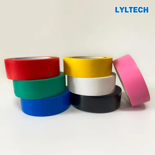 Miniatura 5 de LYLTECH Cinta eléctrica de colores 7 rollos de 3/4 pulgadas por 30 pies, impermeable, fuerte adhesivo, duradero, fácil de envolver, rosa, amarillo