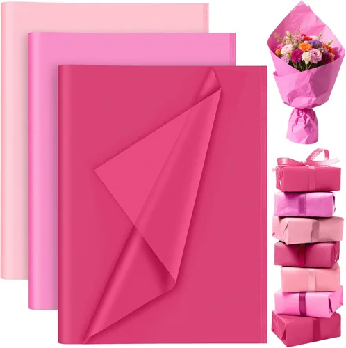 Miniatura 10 de PLULON 60 hojas de papel de seda marrón a granel, hojas de papel de seda para envolver regalos, papel de seda para embalaje, para regalos