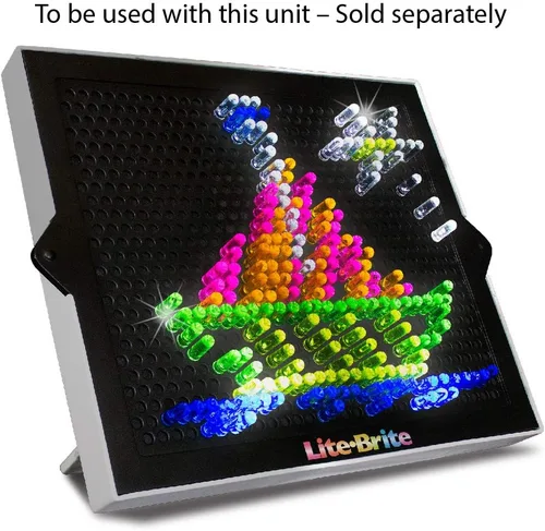 Miniatura 8 de Lite Brite - Paquete de repuesto para clavijas y plantillas, accesorios de tablero de dibujo iluminados, clavijas LED para tablero de dibujo