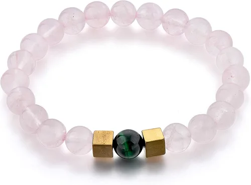 0.315pulgadas, chacras protectores y brazalete curativo para hombres o mujeres amatista, cuarzo rosa, howlita, ágata de musgo, y Mai Fan