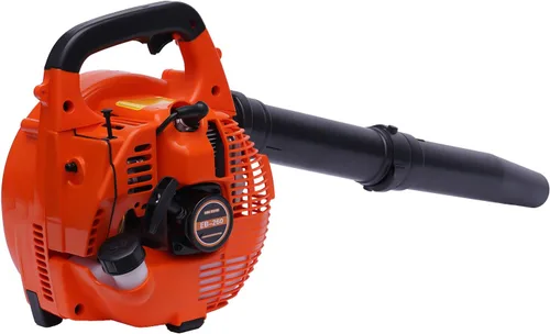 Miniatura 4 de Soplador de hojas de mochila 25.4CC 2 tiempos alimentado a gas jardín patio ventilador limpio 275 CFM, 750W 7500RPM, motor de refrigeración por