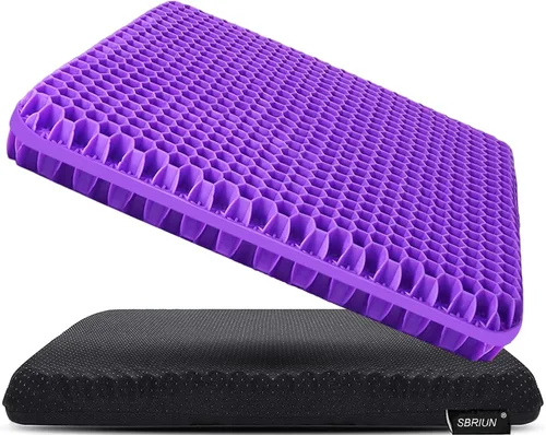 Miniatura 9 de Cojín de asiento de gel para aliviar la presión al estar sentado durante mucho tiempo, cojines para sillas de ruedas para úlceras por presión, cojín