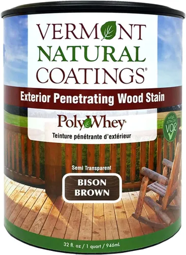 Miniatura 11 de Vermont Natural Coatings PolyWhey - Tinte penetrante exterior - marrón bellota - cuarto de galón marrón (Acorn Brown)