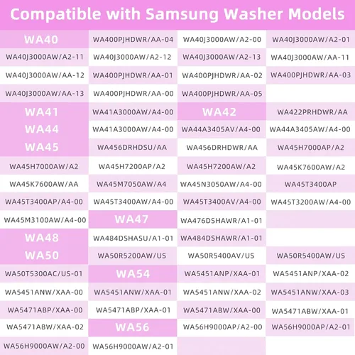 Miniatura 6 de Kits de varillas de suspensión WA50R5200AW/US WA50R5400AV/US para lavadora Samsung WA45T3200AW/A4, reemplaza WA45M7050AW/A4 WA45T3400AV/A4