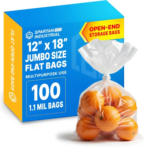 Miniatura 11 de Bolsas de polietileno transparentes planas de extremo abierto de 10 x 13 pulgadas (100 unidades) – Bolsas de plástico transparente de 1.1 mil