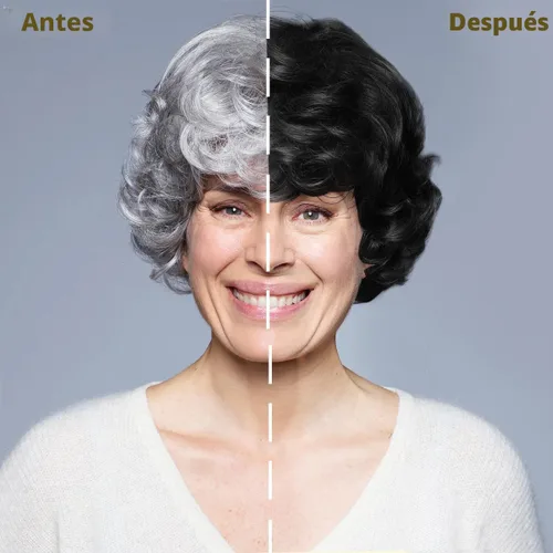 Miniatura 4 de IIIMEIDU Champú de tinte para cabello negro 3 en 1 para cabello gris, champú de ingredientes herbales para teñir el cabello negro para mujeres