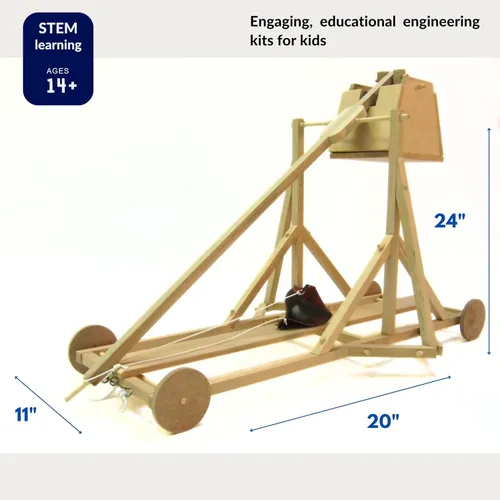 Miniatura 4 de Pathfinders Kit de madera medieval Trebuchet