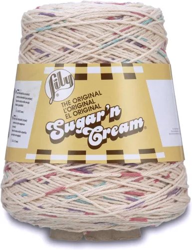 Miniatura 26 de Lily Sugar N Cream - Ovillos de hilo negro - 1 paquete de 14oz/400g - Algodón - #4 Mediano - 640 metros - Para tejer/croché