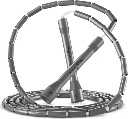 Miniatura 10 de Honor Athletics Cuerda de saltar con cuentas 2.0, ajustable con asas irrompibles y cuentas inastillables para un entrenamiento mejorado de fitness