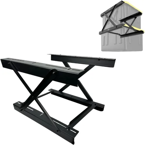 Miniatura 12 de Koova Estante de almacenamiento para garaje de alta resistencia para 4 contenedores. Ancho ajustable, capacidad de 160 libras. Soporte de techo