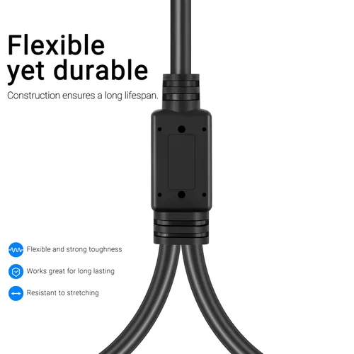 Miniatura 3 de LanSenSu 1 micrófono divisor XLR Y macho a 2 hembras, XLR hembra de 3 pines a doble XLR macho Y-Splitter Cables de audio de micrófono equilibrado