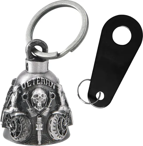 Miniatura 6 de Dream Apparel Campana de Motocicleta Ángel Guardián para Ahuyentar Gremlins, Campana para Motociclistas para Hombres y Mujeres, Regalo de Buena