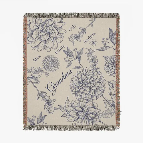 Miniatura 24 de Personalized Grandma Blanket, Gifts for Grandmother from Grand Kids, Name Blankets for Mimi, Gigi, Nana (Grandma 01)