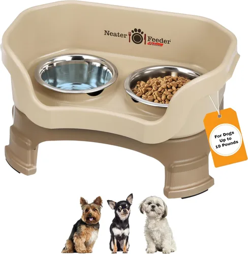 Miniatura 14 de Neater Feeder Deluxe - Tazones elevados para perros grandes a prueba de desorden – Fabricado en Estados Unidos – Soporte elevado para comida