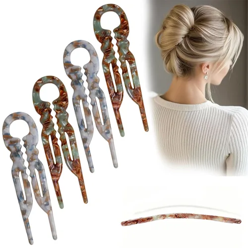 Miniatura 8 de Prestige French Hair Pins - Diseño Dentado Antideslizante, Ángulo Curvado para Mejor Ajuste a la Cabeza, Nuevos Accesorios Elegantes para el Cabello