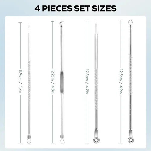 Miniatura 5 de FEITA Kit de herramientas para eliminar puntos negros, extractor de espinillas de comedón, herramientas de acné para nariz facial, aguja de acné
