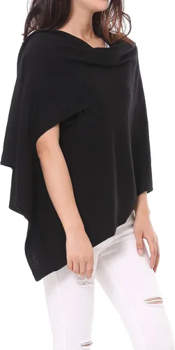 Miniatura 2 de BRUCERIVER Poncho largo de punto para mujer, mezcla de lana, versátil, multiestilo, chal