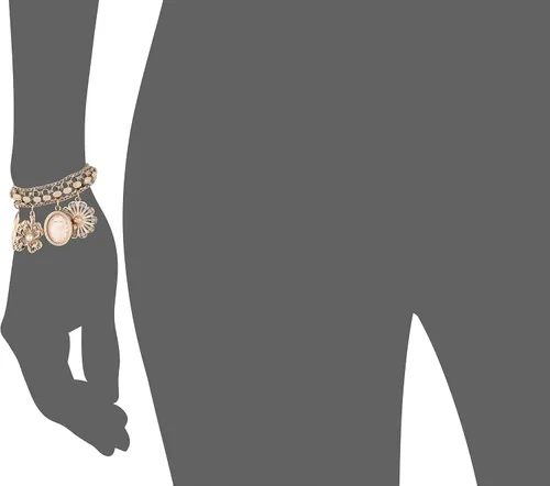 Miniatura 4 de Anne Klein Women's Premium Crystal Accented Charm Bracelet Watch
