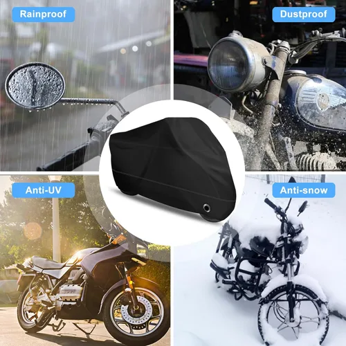Miniatura 6 de XYZCTEM Funda para motocicleta – Bolsa de almacenamiento impermeable para exteriores, hecha de material Oxford, se adapta a todos los motores