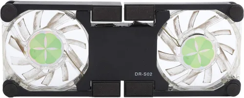 ASHATA DRS02 - Almohadilla de enfriamiento para laptop, almohadilla de enfriamiento portátil para laptop con soporte antideslizante, ventilador