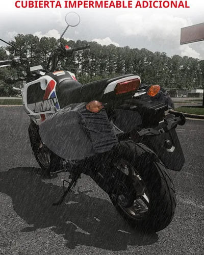 Miniatura 5 de KEMIMOTO Alforjas expandibles para motocicleta, 24-30L (15L*2) Ajuste para Mini Motocicleta Scooter Sport Bike Dual Sport ADV160 Ruckus Grom Navi