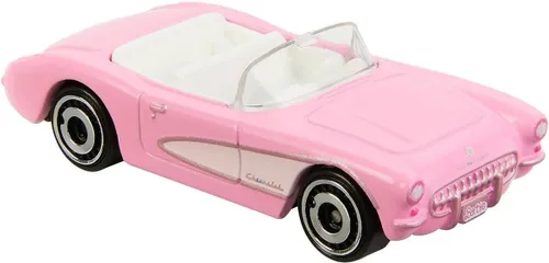 Miniatura 2 de Hot Wheels 1956 Corvette, Barbie la película [rosa] Tarjeta larga