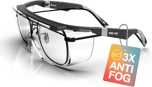 Miniatura 14 de DEX FIT SG210 OTG │ Gafas de seguridad; protección ocular Z87, ajustables, resistentes a la niebla y a los arañazos 3X (Rojo N)
