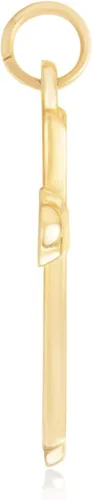 Miniatura 20 de Dijes religiosos de oro amarillo de 14 quilates para hombres y mujeres – disponible en varios diseños
