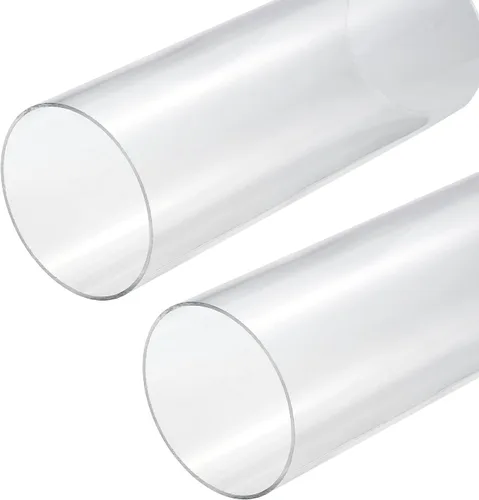 Miniatura 14 de MECCANIXITY Tubo acrílico transparente rígido redondo tubo 0.472 in (1/2") ID 15mm (0.6") OD 10" para lámparas y linternas, sistema de refrigeración