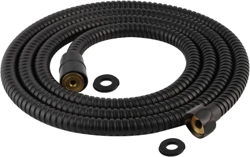 Miniatura 14 de Hibbent Manguera de ducha totalmente metálica, repuesto de manguera de ducha extra larga de acero inoxidable de 119 pulgadas, inserto y tuerca