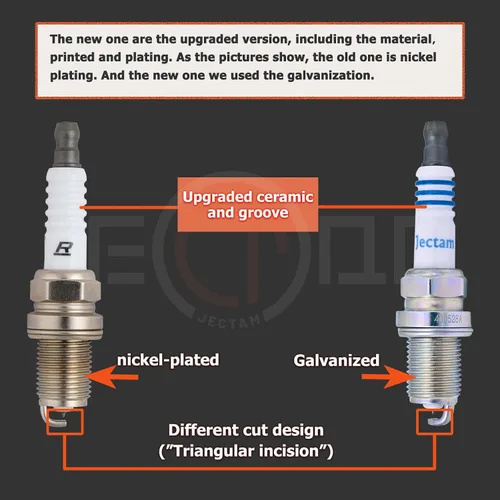 Miniatura 4 de Paquete de 4 bujías de repuesto para automóviles de iridio compatibles con BKR6EIX-11 ES300 GS300 IS300 RX300 RX330 Avalon Camry Highlander Sienna
