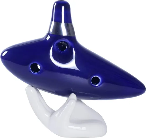 Miniatura 6 de Aurzen Zelda Ocarina Alto C Ocarinas de 12 hoyos con libro de canciones (canciones de la leyenda de Zelda) – viene con soporte de exhibición, bolsa