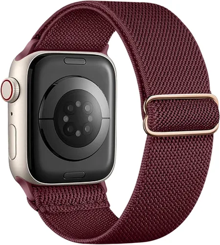 Miniatura 16 de Correa elástica de nailon compatible con Apple Watch Series 11, 10, 9, 8, 7, 1.811 in, 1.772 in, 1.654 in, 1.614 in, Ultra 3, 2, 1.929 in, Series 6