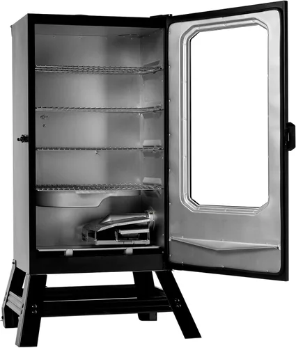 Miniatura 2 de Masterbuilt® Ahumador eléctrico vertical para barbacoa de 30 pulgadas con control de temperatura analógico, estantes cromados para ahumar y 535