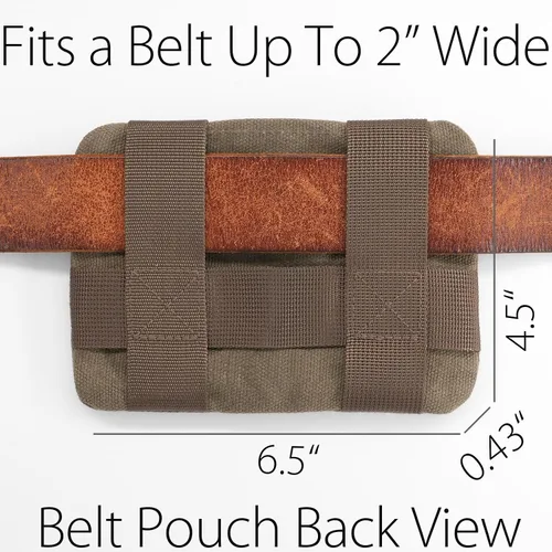 Miniatura 4 de diodrio Bolsas con cremallera para cinturón para hombres y mujeres, bolsa compacta EDC, cremallera YKK, carteras de seguridad antirrobo a prueba