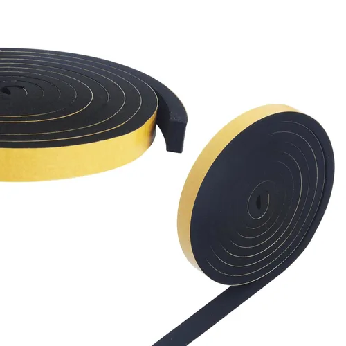 Miniatura 41 de Cinta de espuma de alta densidad, tira de sellado impermeable, tiras CR de neopreno, adhesivo de una sola cara, sello de EVA 1 pulgada de ancho x