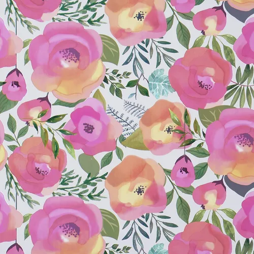 Miniatura 10 de WENMER Papel tapiz floral para despegar y pegar de 17.7 x 118 pulgadas, acuarela decorativa de flores rosas durazno, extraíble, para tocador