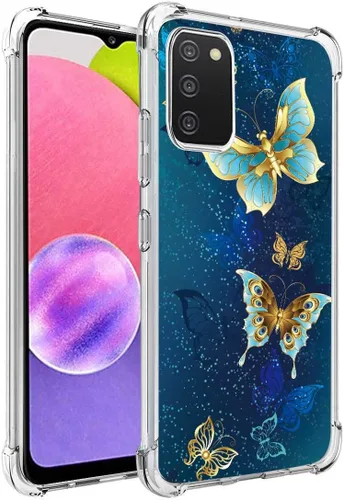 Funda para Galaxy A03S: Funda delgada y flexible de TPU para niñas y mujeres, funda de silicona suave con absorción de impactos, para Samsung Galaxy