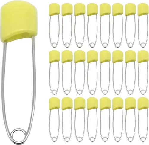 Miniatura 7 de Paquete de 50 pasadores de pañales con cerradura, pasadores de plástico de seguridad reutilizables para proyectos de cuidado del bebé (negro)