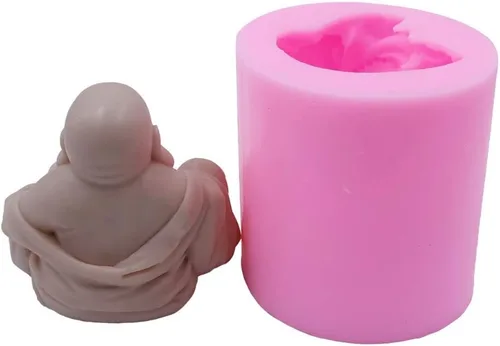 Miniatura 4 de Buddha - Molde de silicona para velas religionarias, moldes de silicona para resina, yeso, hormigón, manualidades budistas