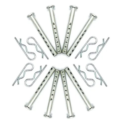 472795 014973472795 Pasador de horquilla con clip R (1/4 pulgadas X 2-1/2 pulgadas) (8 juegos)