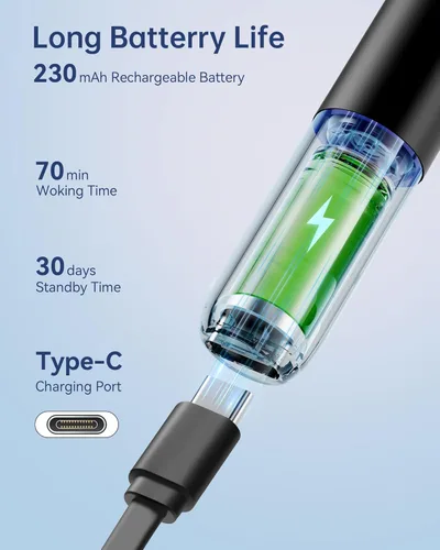 Miniatura 6 de Cámara con herramienta de eliminación de cera de oído, limpiador de oídos con cámara, kit de limpieza de oídos 1296P HD, 6 luces LED y 11 púas