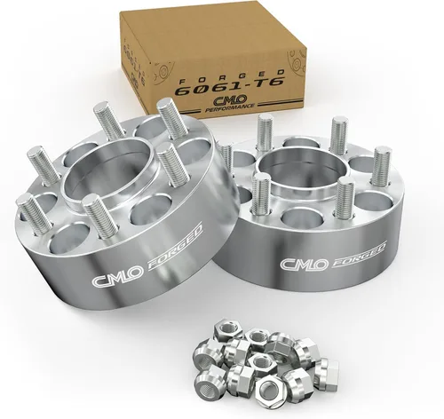 2 espaciadores de rueda centrados de 1.969 in (2 pulgadas) forjados 6x139.7 (6x5.5) – Compatible con Tacoma 1995–2023, 4Runner 1984–2023, Tundra