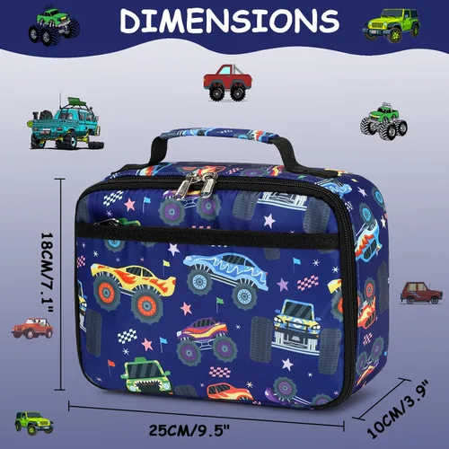 Miniatura 119 de CAMTOP - Conjunto de mochila y lonchera con estampados divertidos para niños de preescolar y primaria), Y0058-2